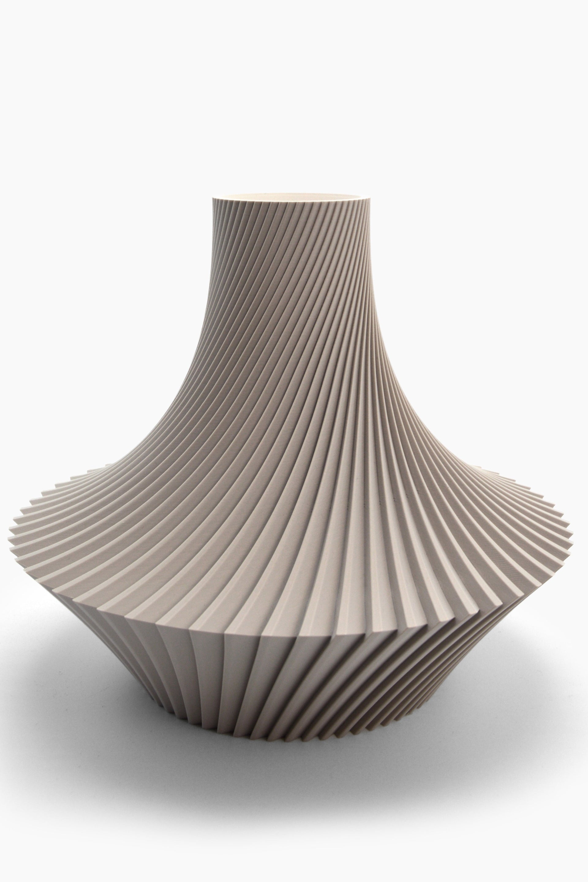 Vaso Haku · tortora · design 3D · Made in Italy · Yliaca
