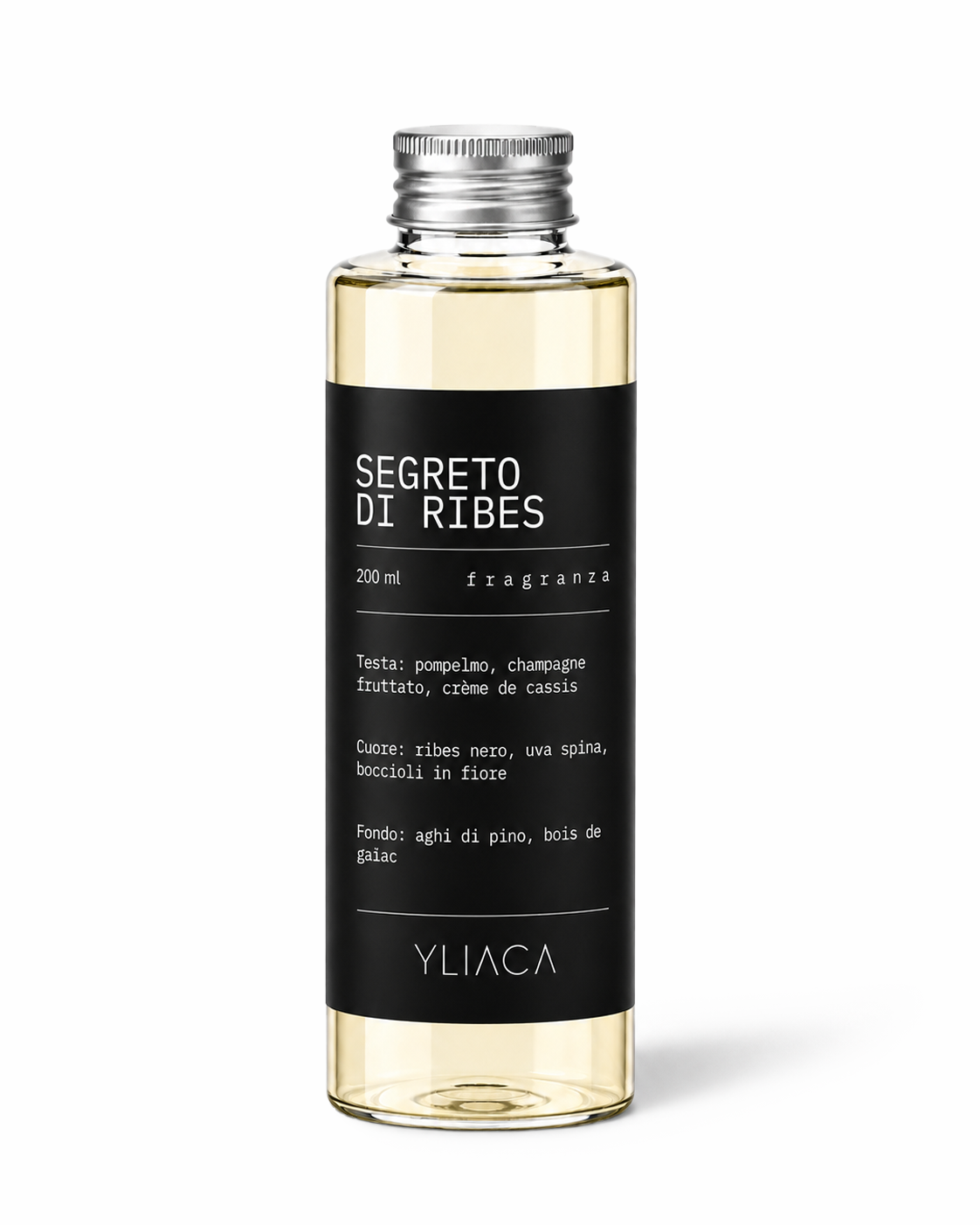 Ricarica fragranza Segreto di Ribes · fruttata · diffusore ambiente · Made in Italy · Yliaca