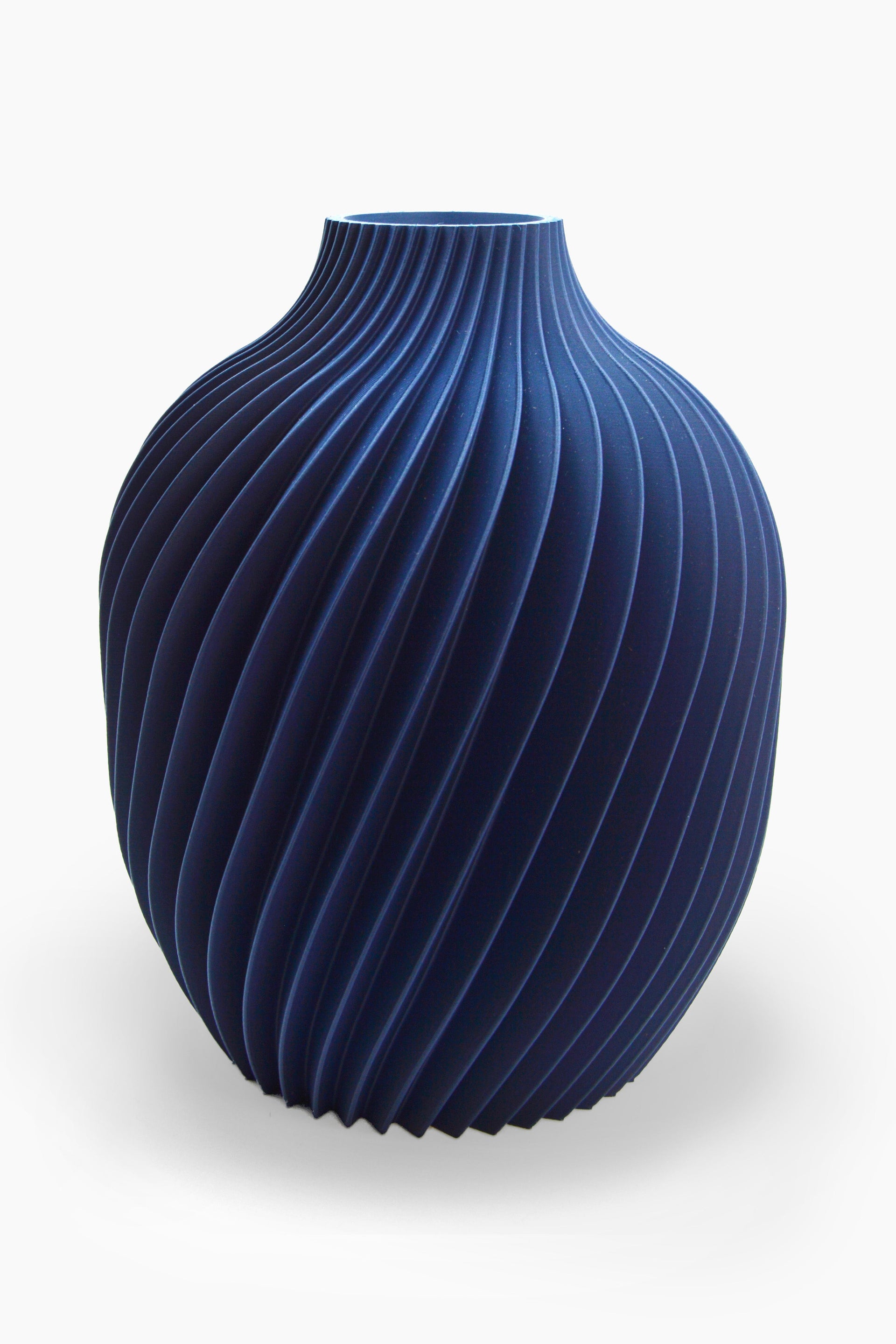 Vaso Kivan · blu cobalto · design 3D · Made in Italy · Yliaca