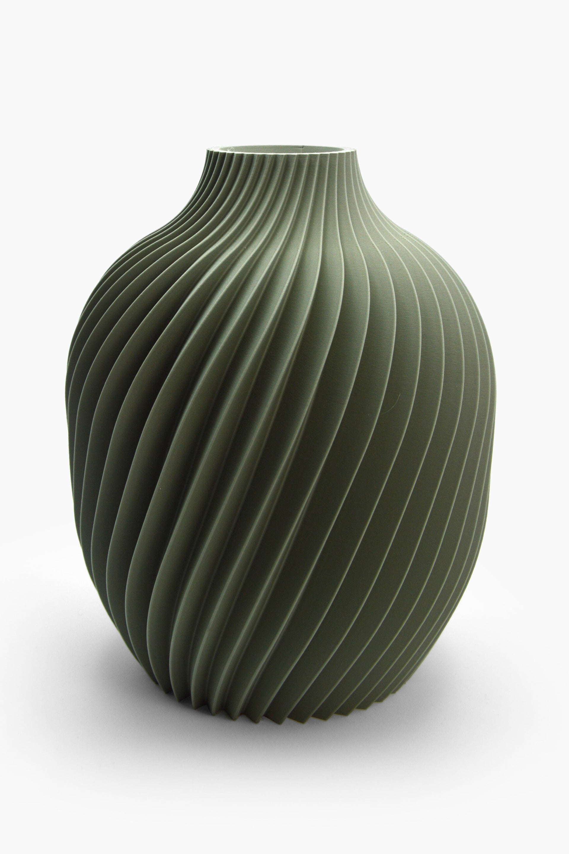 Vaso Kivan · verde salvia · design 3D · Made in Italy · Yliaca