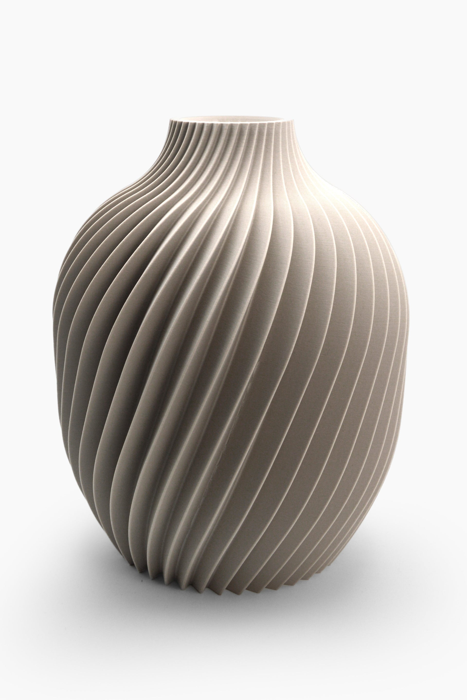 Vaso Kivan · tortora · design 3D · Made in Italy · Yliaca