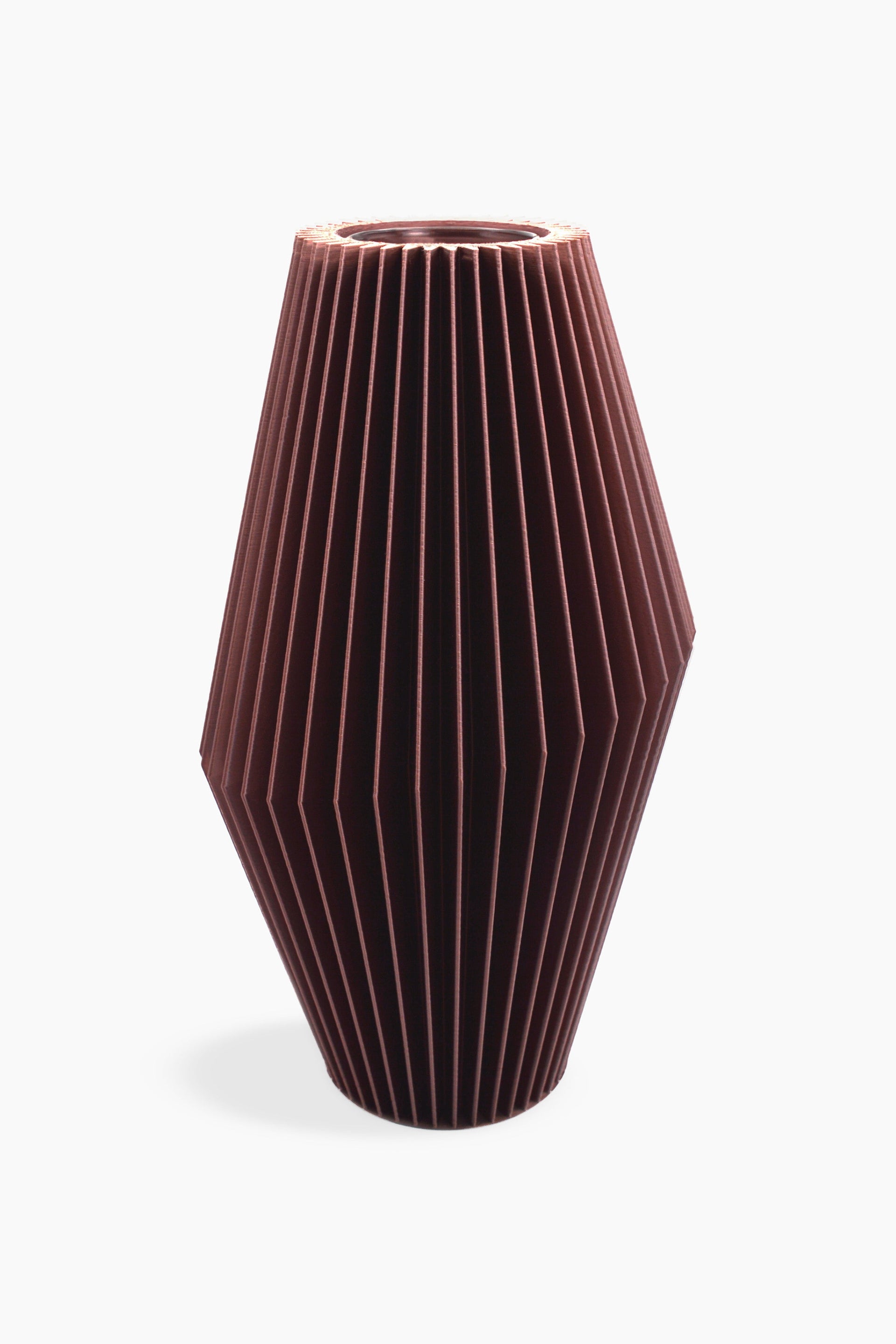 Vaso Zaira · rame · design geometrico 3D · Made in Italy · Yliaca